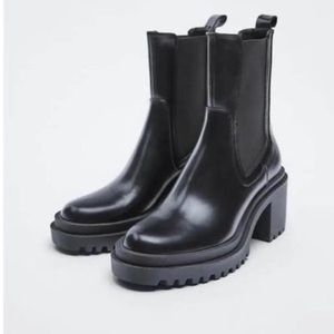 Zara Lug Chelsea Boots